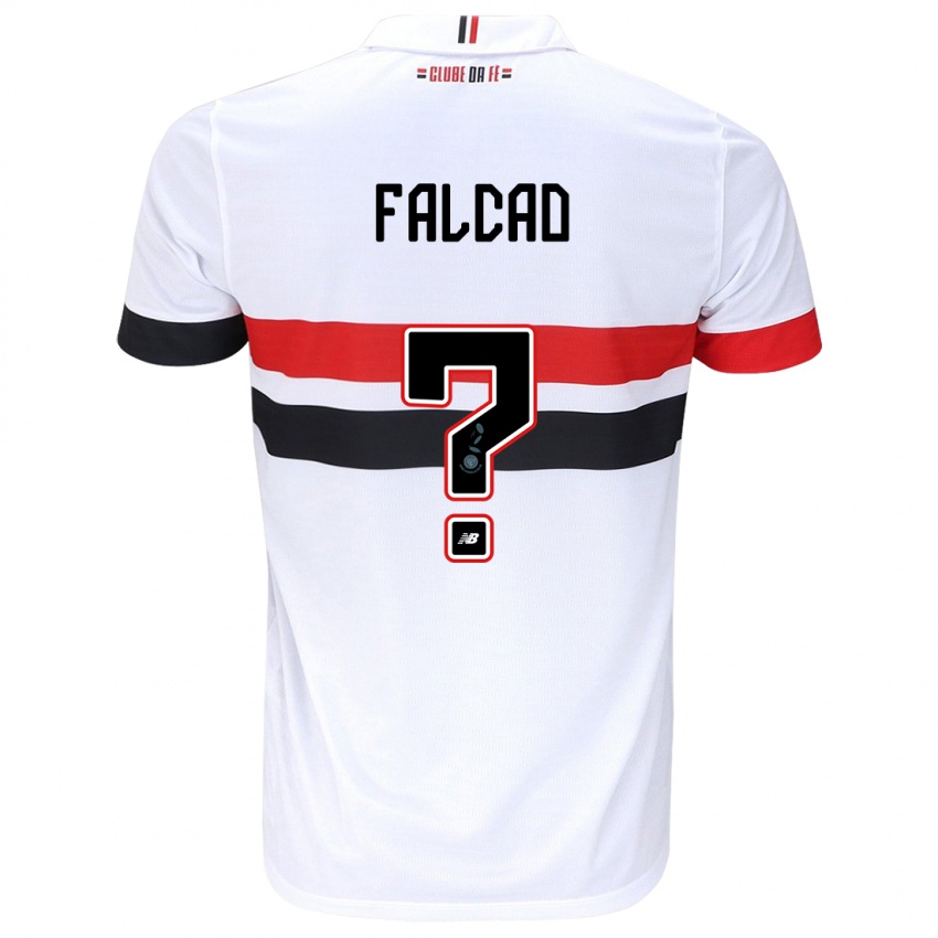 Kinder Gabriel Falcão #0 Weiß Rot Schwarz Heimtrikot Trikot 2024/25 T-Shirt Österreich