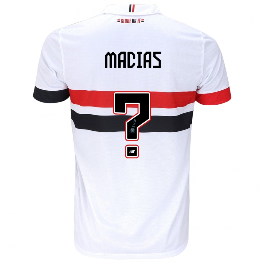 Kinder Juan Macías #0 Weiß Rot Schwarz Heimtrikot Trikot 2024/25 T-Shirt Österreich