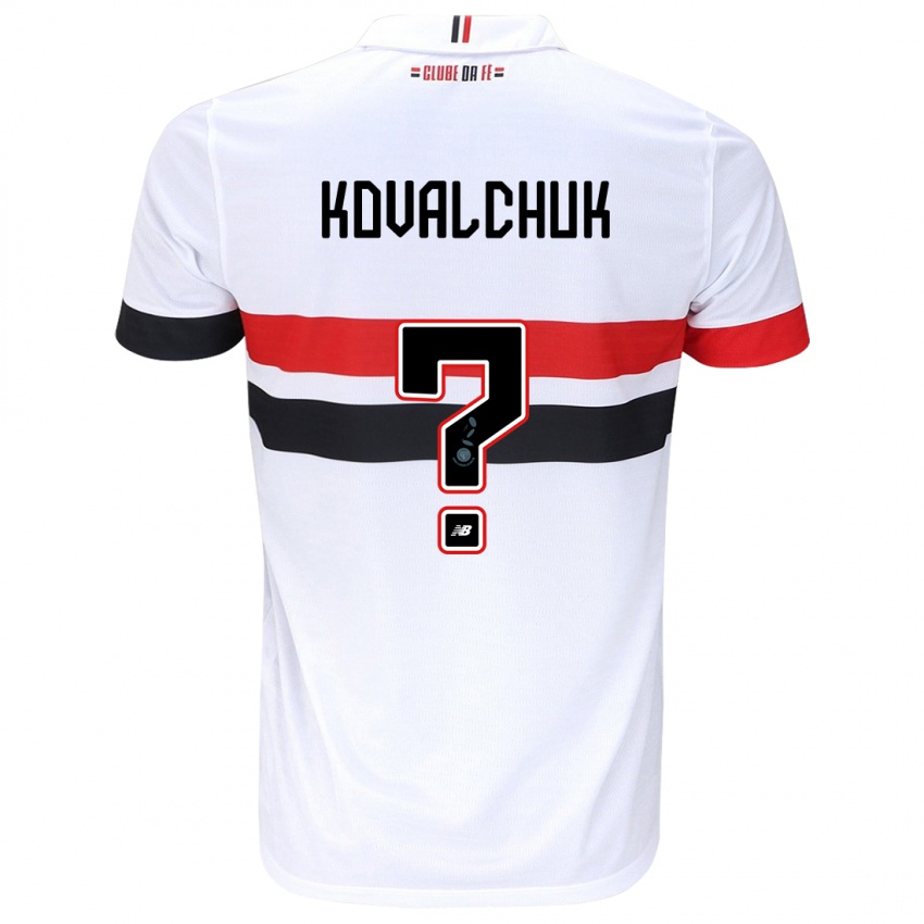 Kinder Filipp Kovalchuk #0 Weiß Rot Schwarz Heimtrikot Trikot 2024/25 T-Shirt Österreich