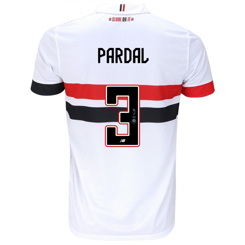 Kinder Pardal #3 Weiß Rot Schwarz Heimtrikot Trikot 2024/25 T-Shirt Österreich