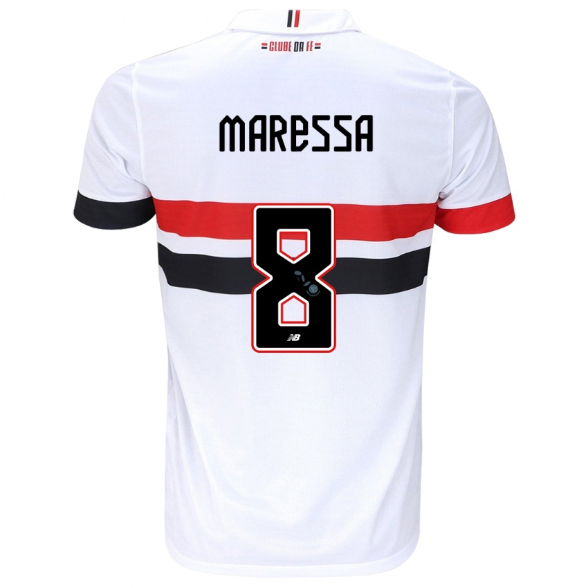 Kinder Maressa #8 Weiß Rot Schwarz Heimtrikot Trikot 2024/25 T-Shirt Österreich