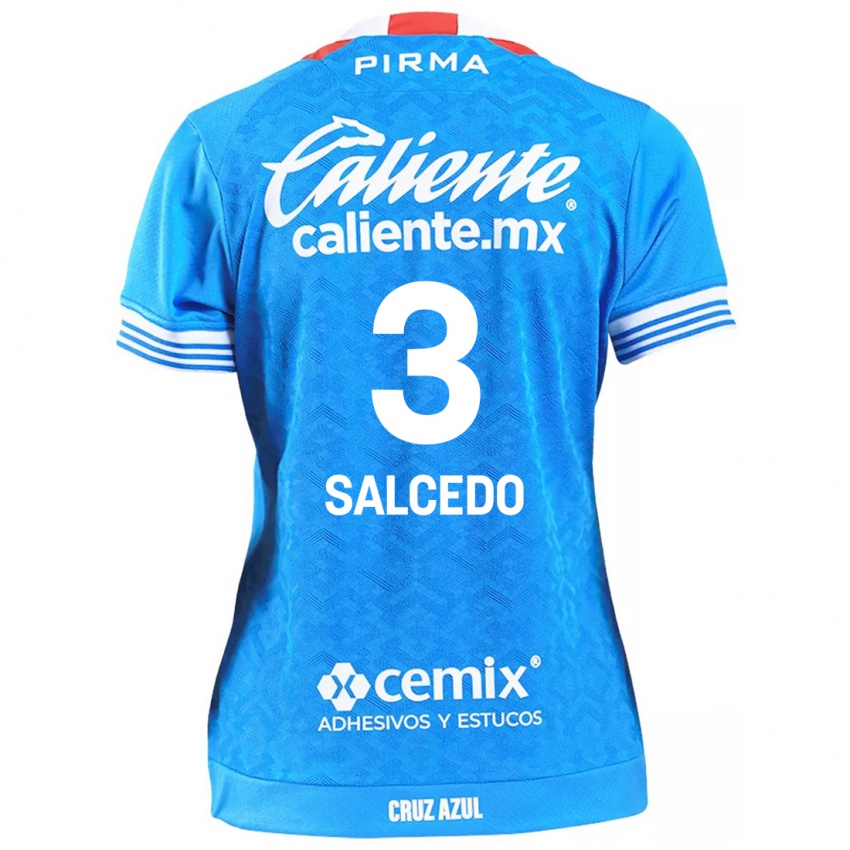 Kinder Carlos Salcedo #3 Himmelblau Heimtrikot Trikot 2024/25 T-Shirt Österreich