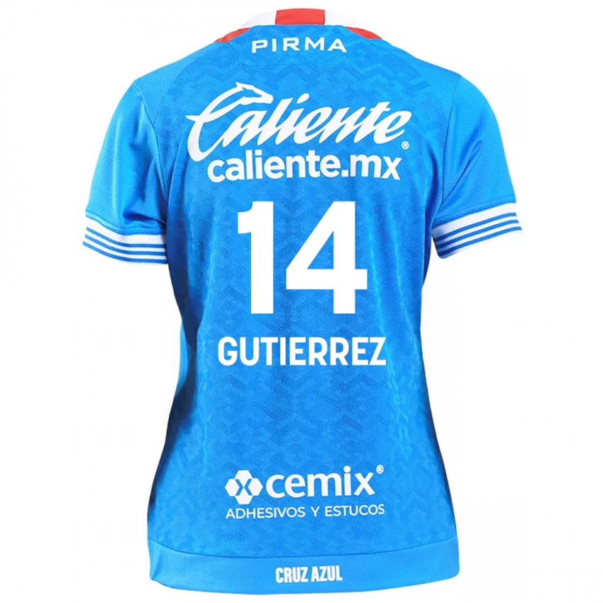 Kinder Alexis Gutierrez #14 Himmelblau Heimtrikot Trikot 2024/25 T-Shirt Österreich