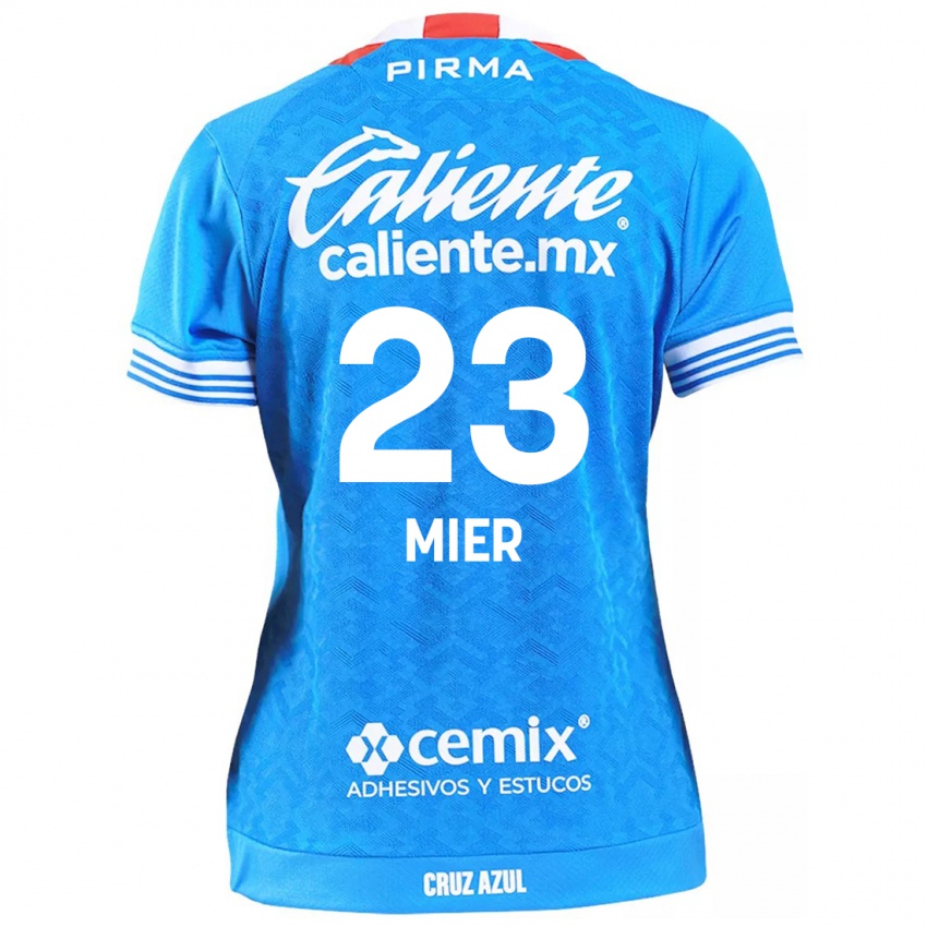 Kinder Kevin Mier #23 Himmelblau Heimtrikot Trikot 2024/25 T-Shirt Österreich