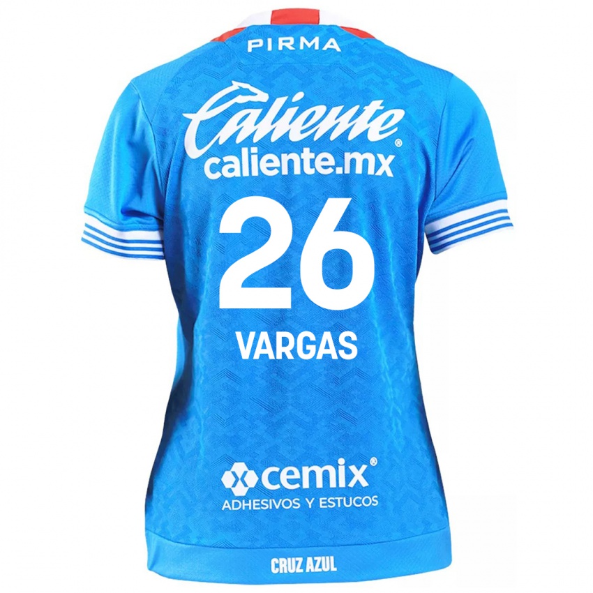 Kinder Carlos Vargas #26 Himmelblau Heimtrikot Trikot 2024/25 T-Shirt Österreich