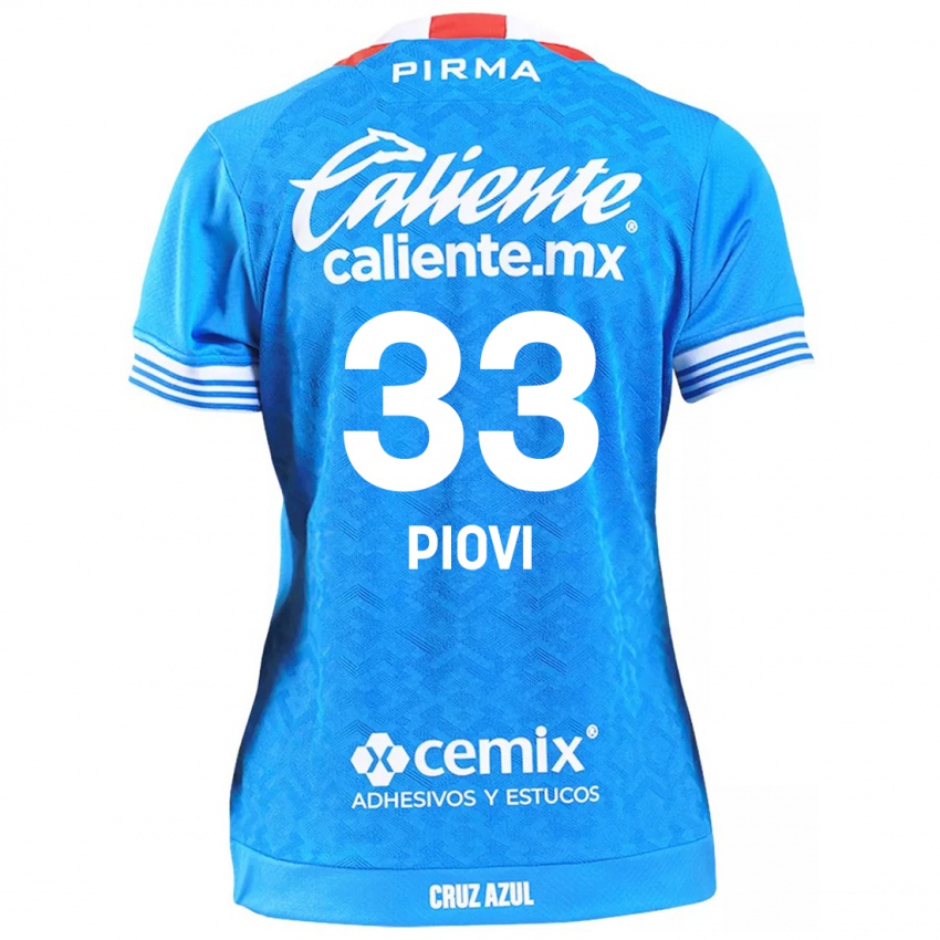 Kinder Gonzalo Piovi #33 Himmelblau Heimtrikot Trikot 2024/25 T-Shirt Österreich