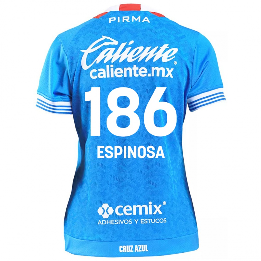 Kinder Brandón Espinosa #186 Himmelblau Heimtrikot Trikot 2024/25 T-Shirt Österreich