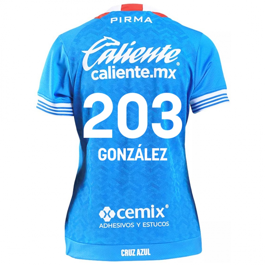 Kinder Rogelio González #203 Himmelblau Heimtrikot Trikot 2024/25 T-Shirt Österreich