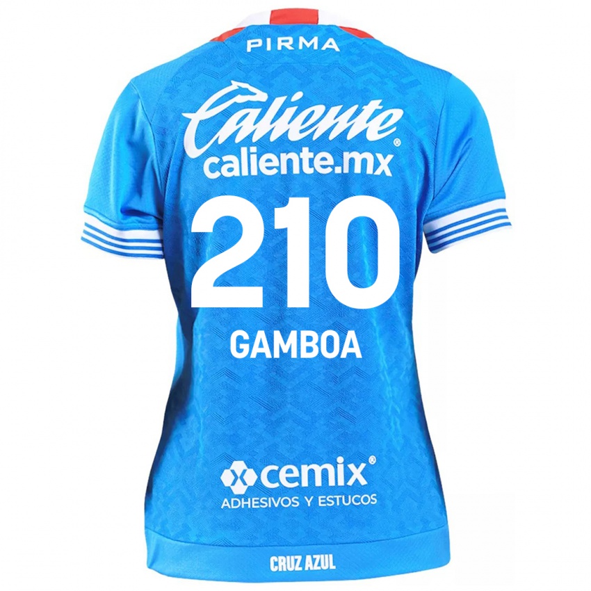 Kinder Bryan Gamboa #210 Himmelblau Heimtrikot Trikot 2024/25 T-Shirt Österreich