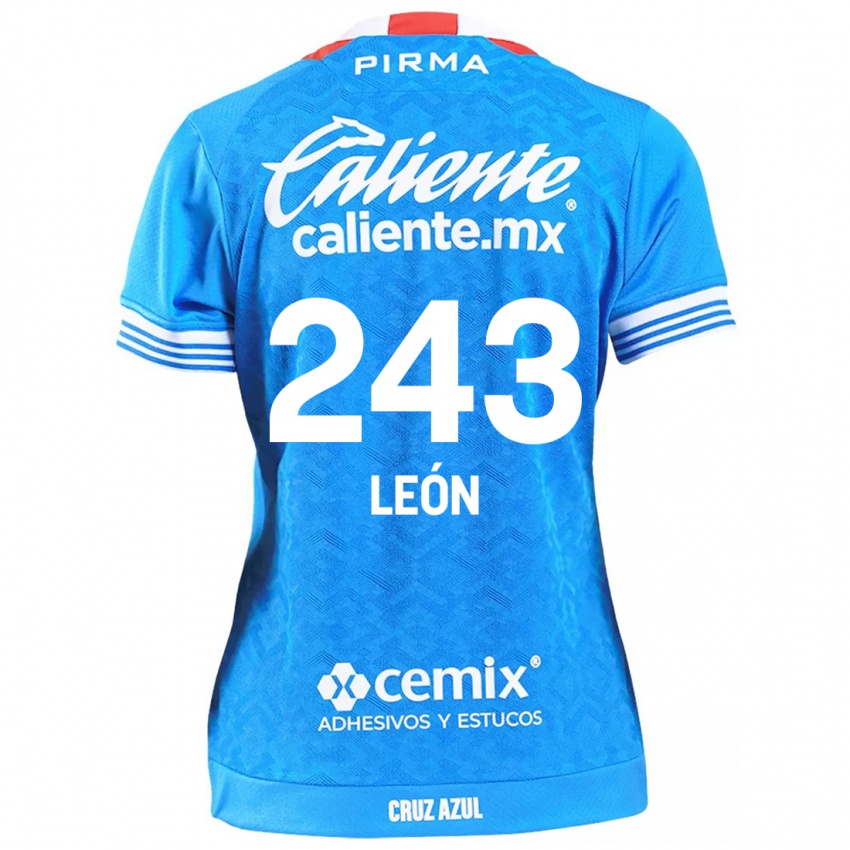 Kinder Cristhian León #243 Himmelblau Heimtrikot Trikot 2024/25 T-Shirt Österreich