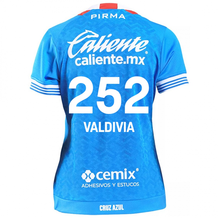 Kinder Christian Valdivia #252 Himmelblau Heimtrikot Trikot 2024/25 T-Shirt Österreich