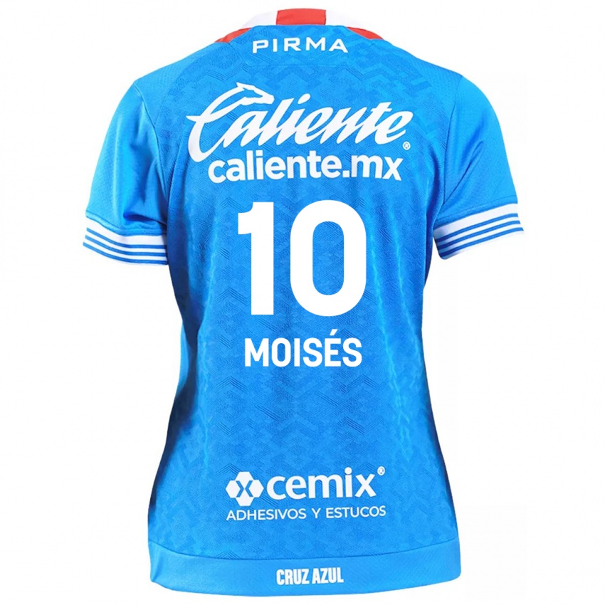 Kinder Moisés Vieira #10 Himmelblau Heimtrikot Trikot 2024/25 T-Shirt Österreich