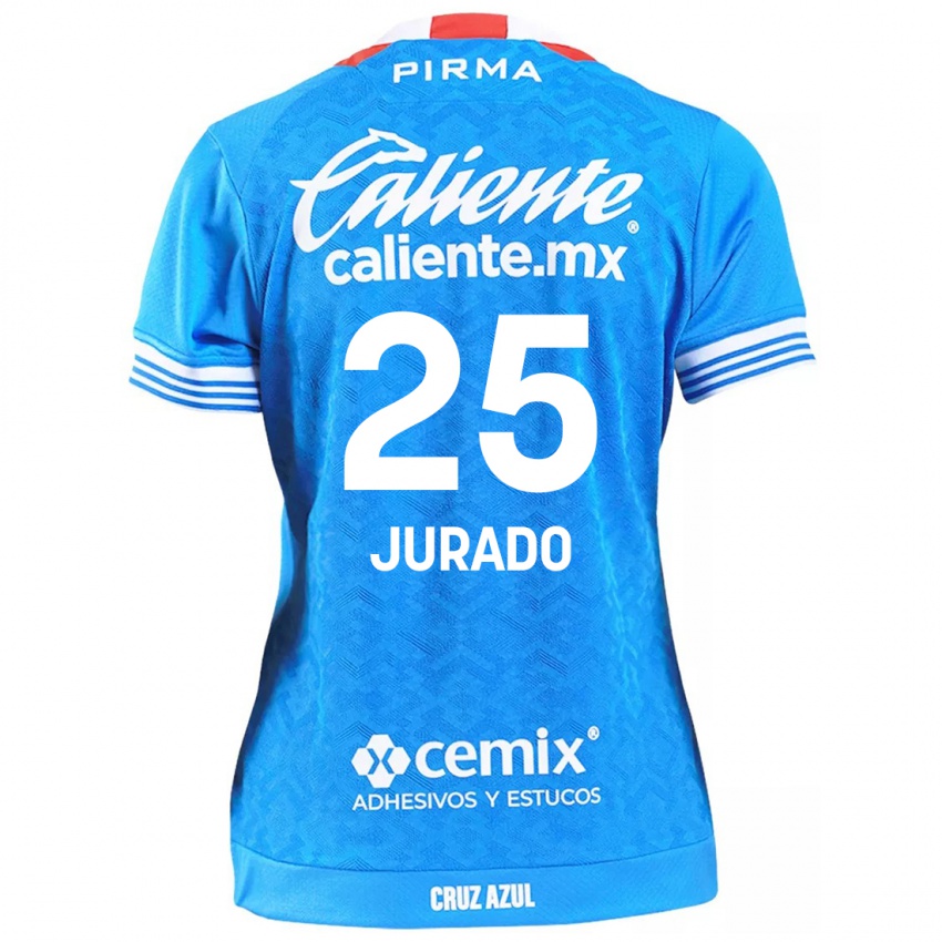 Kinder Sebastian Jurado #25 Himmelblau Heimtrikot Trikot 2024/25 T-Shirt Österreich