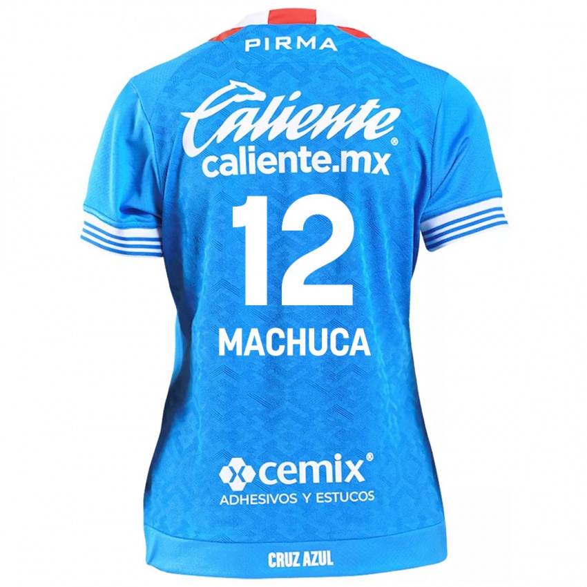 Kinder Gabriela Machuca #12 Himmelblau Heimtrikot Trikot 2024/25 T-Shirt Österreich