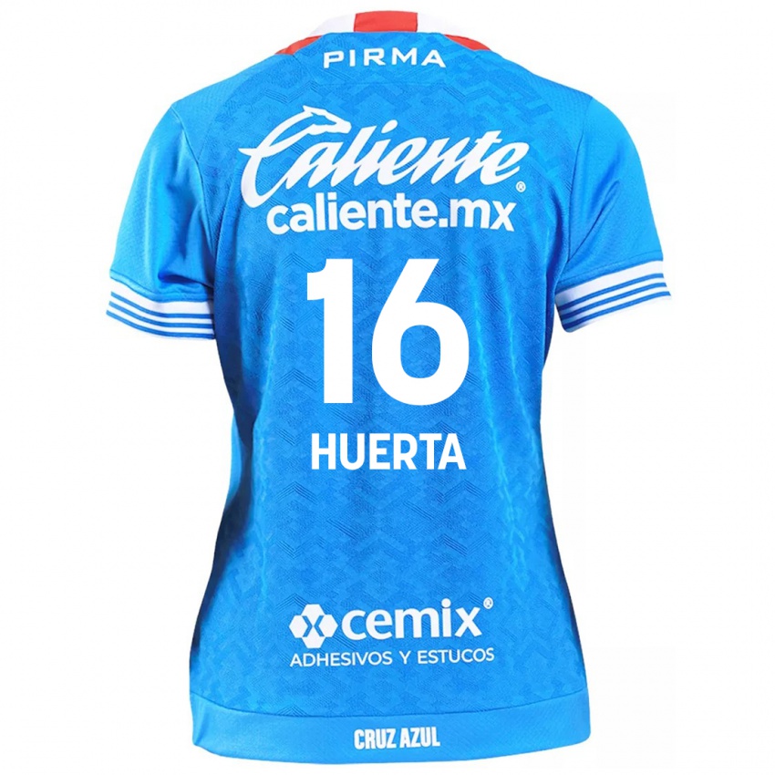 Kinder Ana Gabriela Huerta #16 Himmelblau Heimtrikot Trikot 2024/25 T-Shirt Österreich