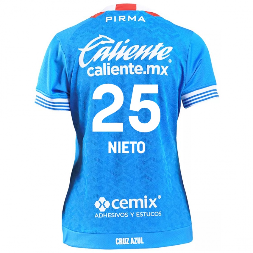 Kinder Natsidieli Nieto #25 Himmelblau Heimtrikot Trikot 2024/25 T-Shirt Österreich