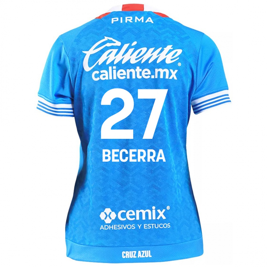 Kinder Ana Becerra #27 Himmelblau Heimtrikot Trikot 2024/25 T-Shirt Österreich