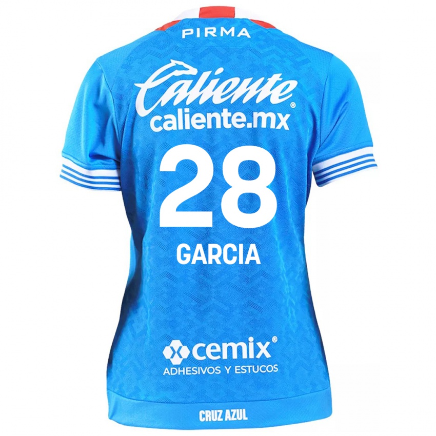 Kinder Ana Garcia #28 Himmelblau Heimtrikot Trikot 2024/25 T-Shirt Österreich