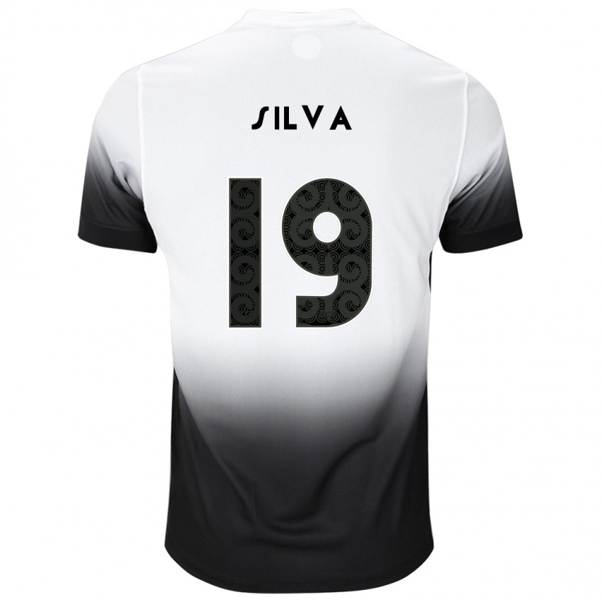 Kinder Gustavo Silva #19 Weiß Schwarz Heimtrikot Trikot 2024/25 T-Shirt Österreich