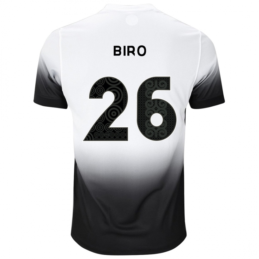 Kinder Biro #26 Weiß Schwarz Heimtrikot Trikot 2024/25 T-Shirt Österreich