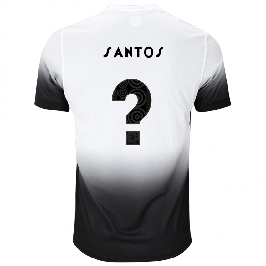 Kinder Renato Santos #0 Weiß Schwarz Heimtrikot Trikot 2024/25 T-Shirt Österreich