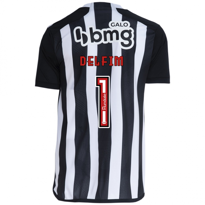 Kinder Gabriel Delfim #1 Weiß Schwarz Heimtrikot Trikot 2024/25 T-Shirt Österreich