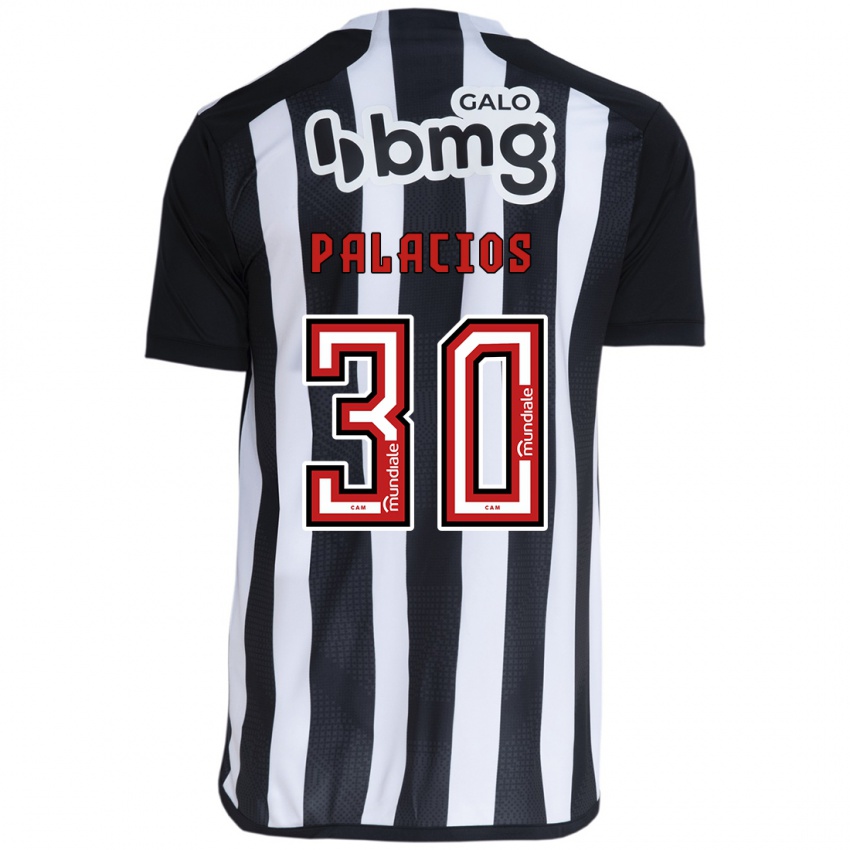 Kinder Brahian Palacios #30 Weiß Schwarz Heimtrikot Trikot 2024/25 T-Shirt Österreich