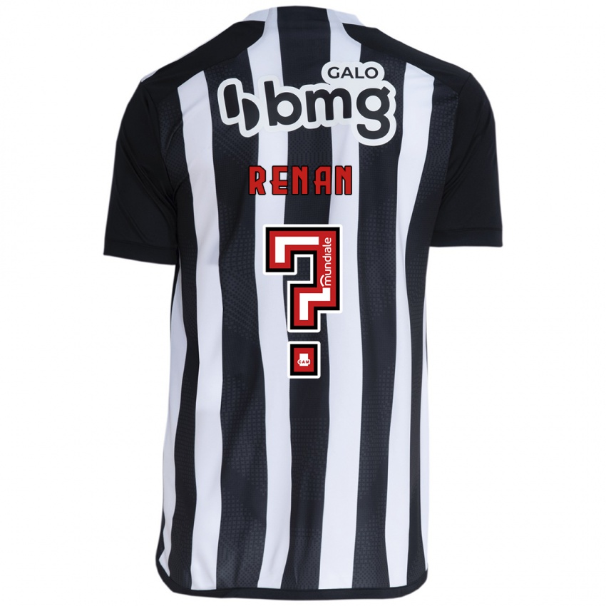 Kinder Renan #0 Weiß Schwarz Heimtrikot Trikot 2024/25 T-Shirt Österreich