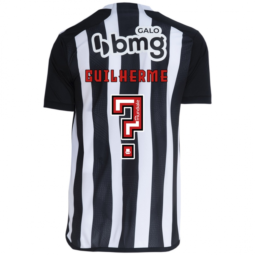 Kinder Kauan Guilherme #0 Weiß Schwarz Heimtrikot Trikot 2024/25 T-Shirt Österreich