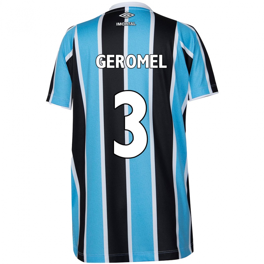 Kinder Pedro Geromel #3 Blau Schwarz Weiß Heimtrikot Trikot 2024/25 T-Shirt Österreich