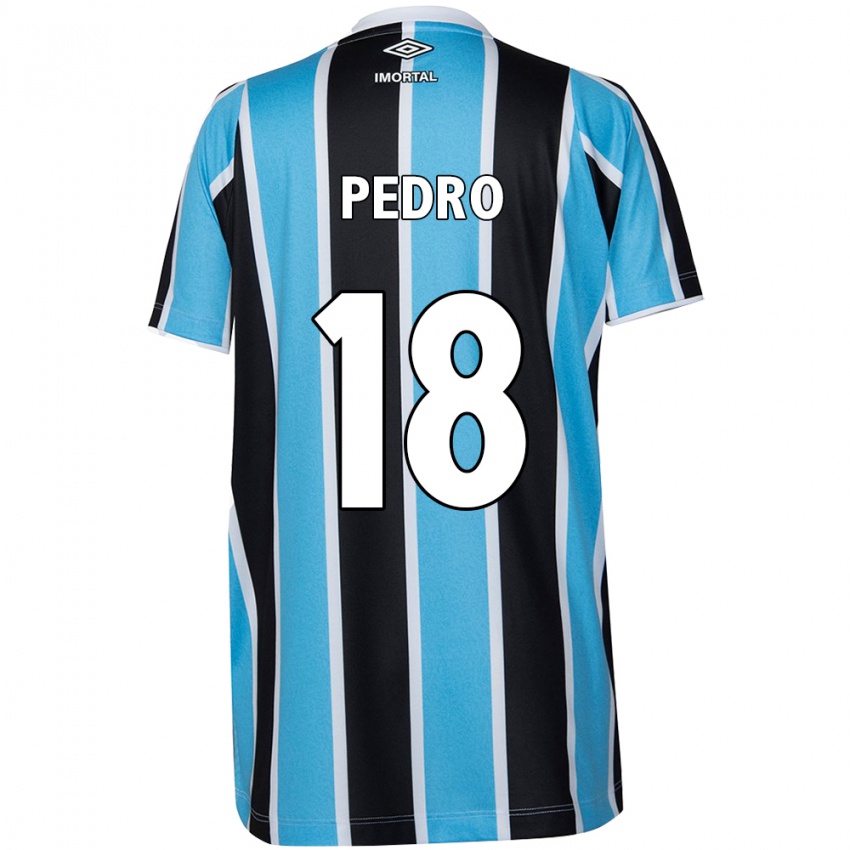 Kinder João Pedro #18 Blau Schwarz Weiß Heimtrikot Trikot 2024/25 T-Shirt Österreich