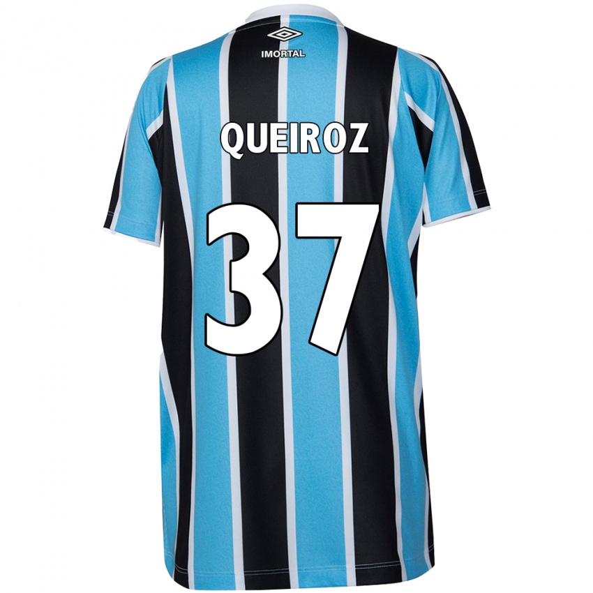 Kinder Du Queiroz #37 Blau Schwarz Weiß Heimtrikot Trikot 2024/25 T-Shirt Österreich