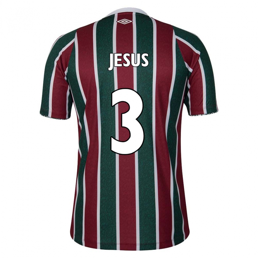 Kinder Alexandre Jesus #3 Grün Kastanienbraun Weiß Heimtrikot Trikot 2024/25 T-Shirt Österreich