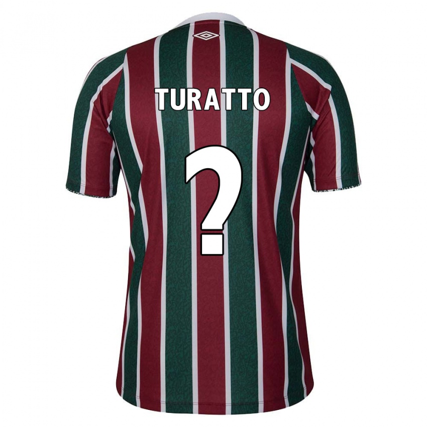 Kinder Luiz Turatto #0 Grün Kastanienbraun Weiß Heimtrikot Trikot 2024/25 T-Shirt Österreich