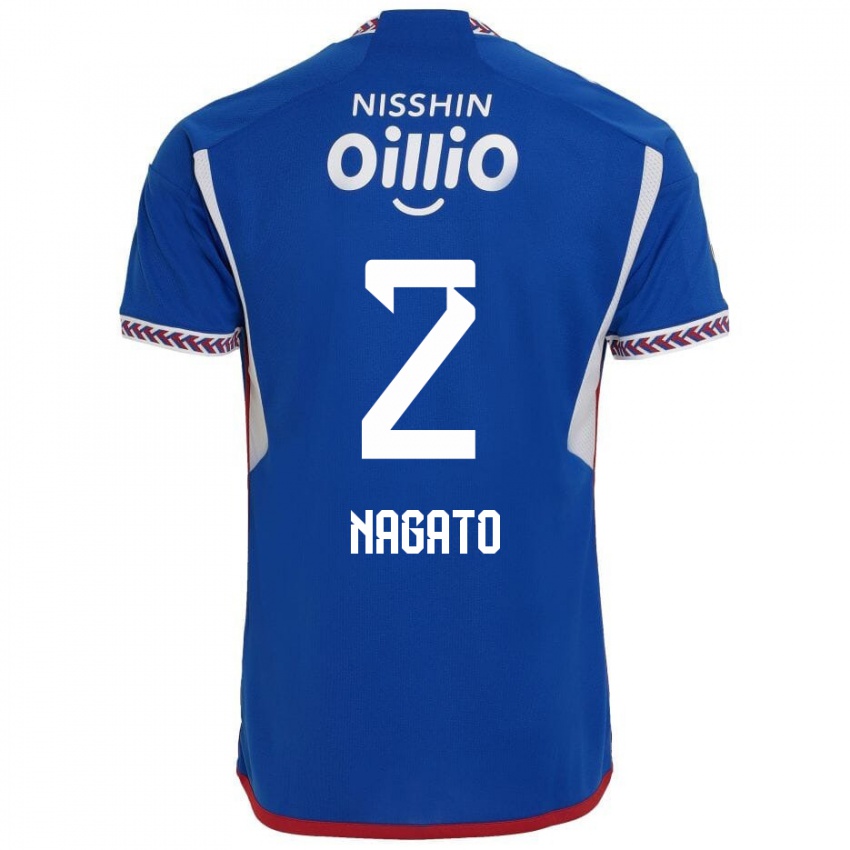 Kinder Katsuya Nagato #2 Blau Weiß Rot Heimtrikot Trikot 2024/25 T-Shirt Österreich