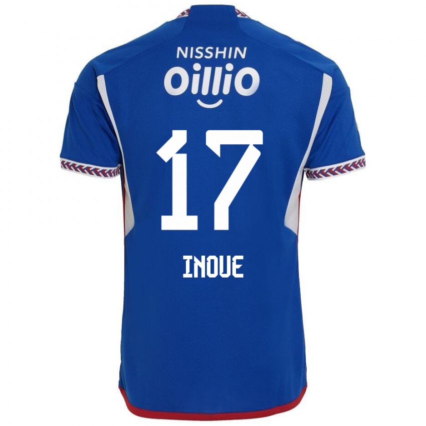 Kinder Kenta Inoue #17 Blau Weiß Rot Heimtrikot Trikot 2024/25 T-Shirt Österreich