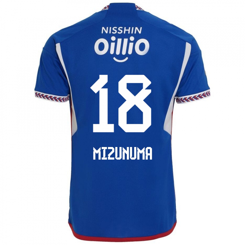 Kinder Kota Mizunuma #18 Blau Weiß Rot Heimtrikot Trikot 2024/25 T-Shirt Österreich