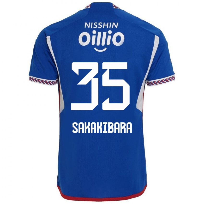 Kinder Keigo Sakakibara #35 Blau Weiß Rot Heimtrikot Trikot 2024/25 T-Shirt Österreich