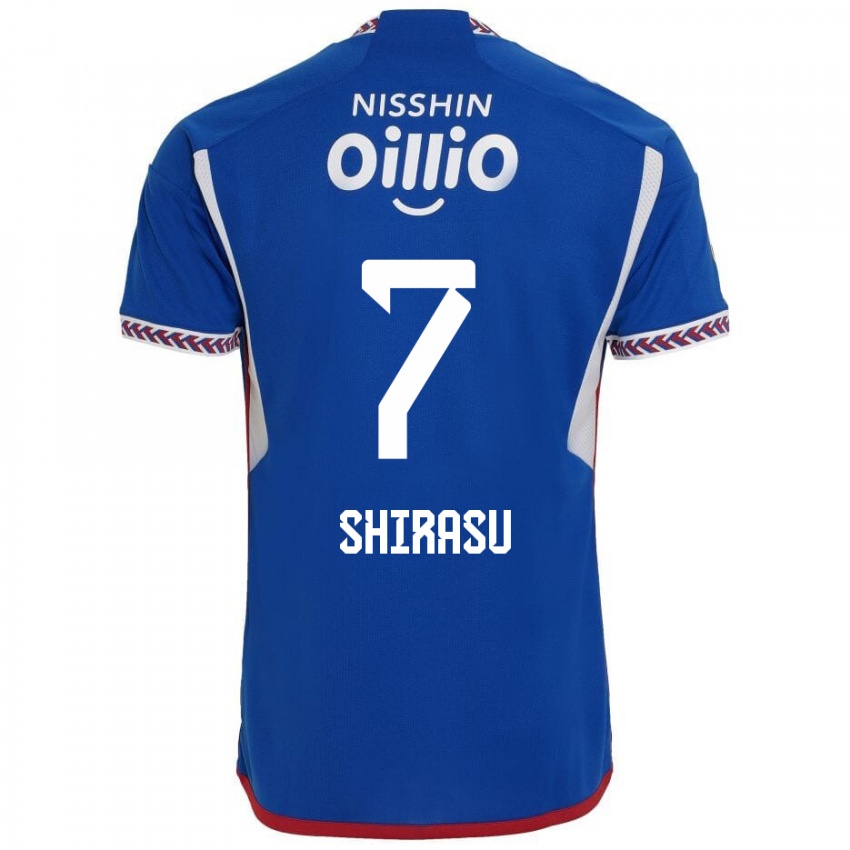 Kinder Kento Shirasu #7 Blau Weiß Rot Heimtrikot Trikot 2024/25 T-Shirt Österreich