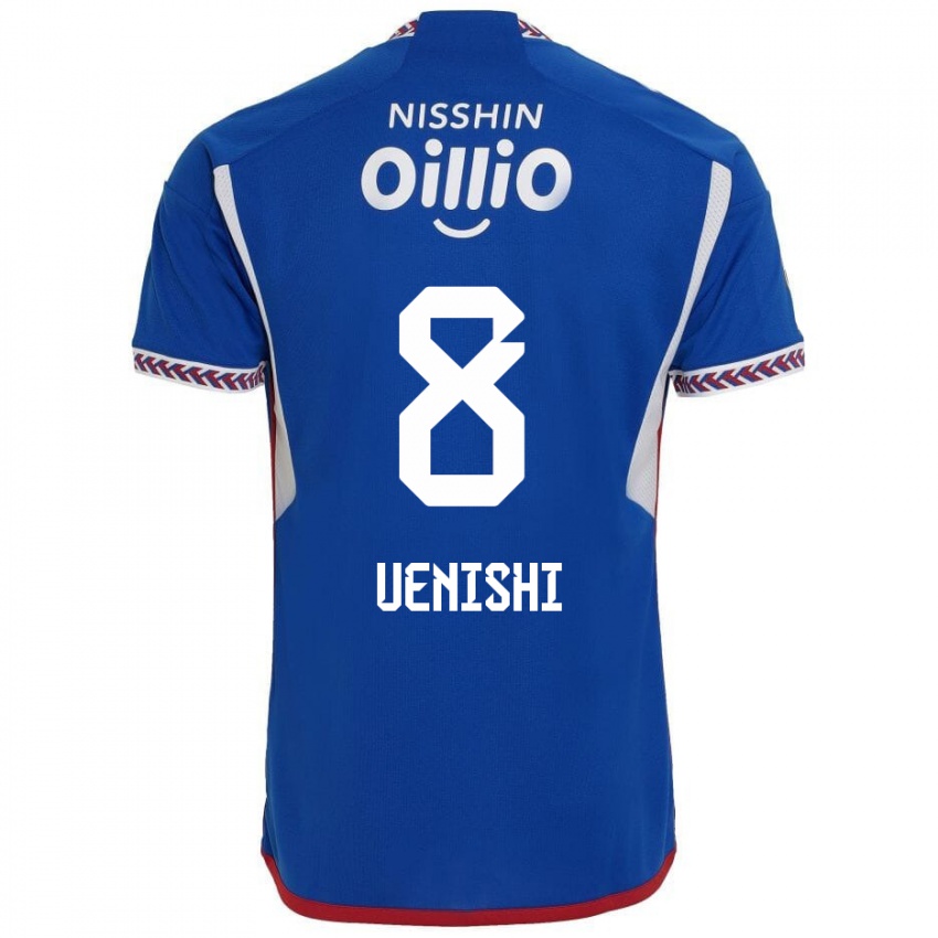 Kinder Haruki Uenishi #8 Blau Weiß Rot Heimtrikot Trikot 2024/25 T-Shirt Österreich