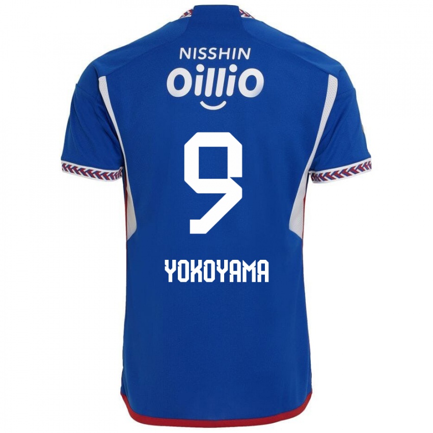 Kinder Shunsuke Yokoyama #9 Blau Weiß Rot Heimtrikot Trikot 2024/25 T-Shirt Österreich