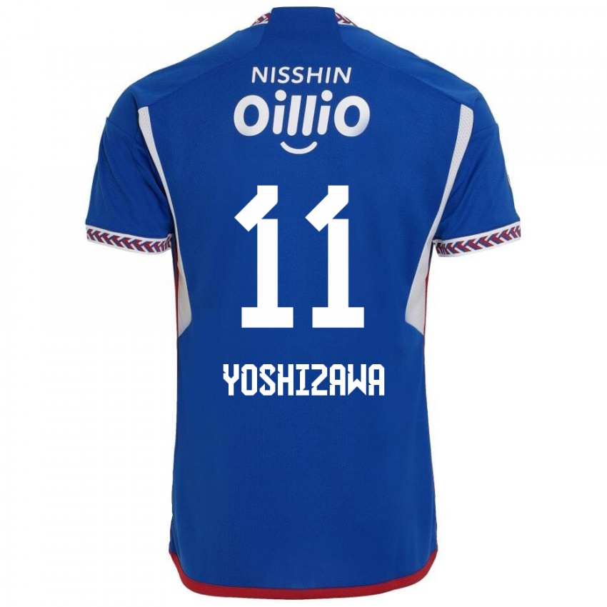 Kinder Mirai Yoshizawa #11 Blau Weiß Rot Heimtrikot Trikot 2024/25 T-Shirt Österreich