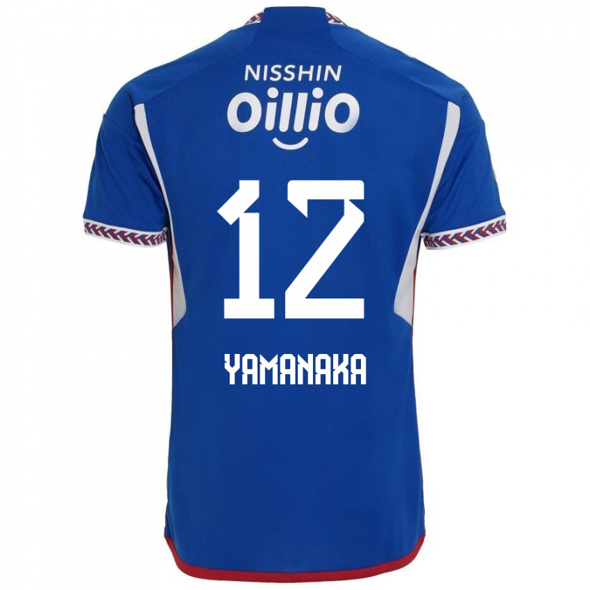 Kinder Yuki Yamanaka #12 Blau Weiß Rot Heimtrikot Trikot 2024/25 T-Shirt Österreich