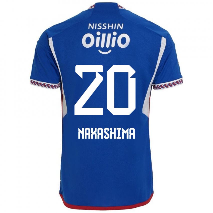 Kinder Rikuto Nakashima #20 Blau Weiß Rot Heimtrikot Trikot 2024/25 T-Shirt Österreich