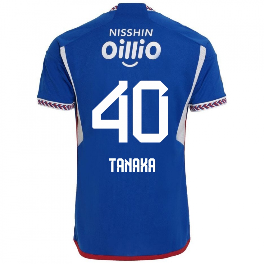 Kinder Hiei Tanaka #40 Blau Weiß Rot Heimtrikot Trikot 2024/25 T-Shirt Österreich