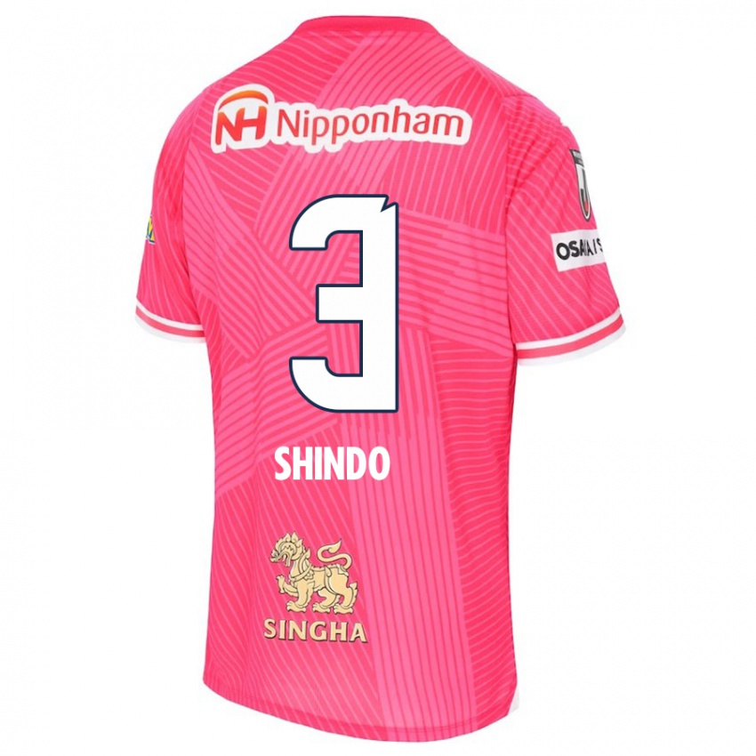 Kinder Ryosuke Shindo #3 Rosa Weiß Heimtrikot Trikot 2024/25 T-Shirt Österreich