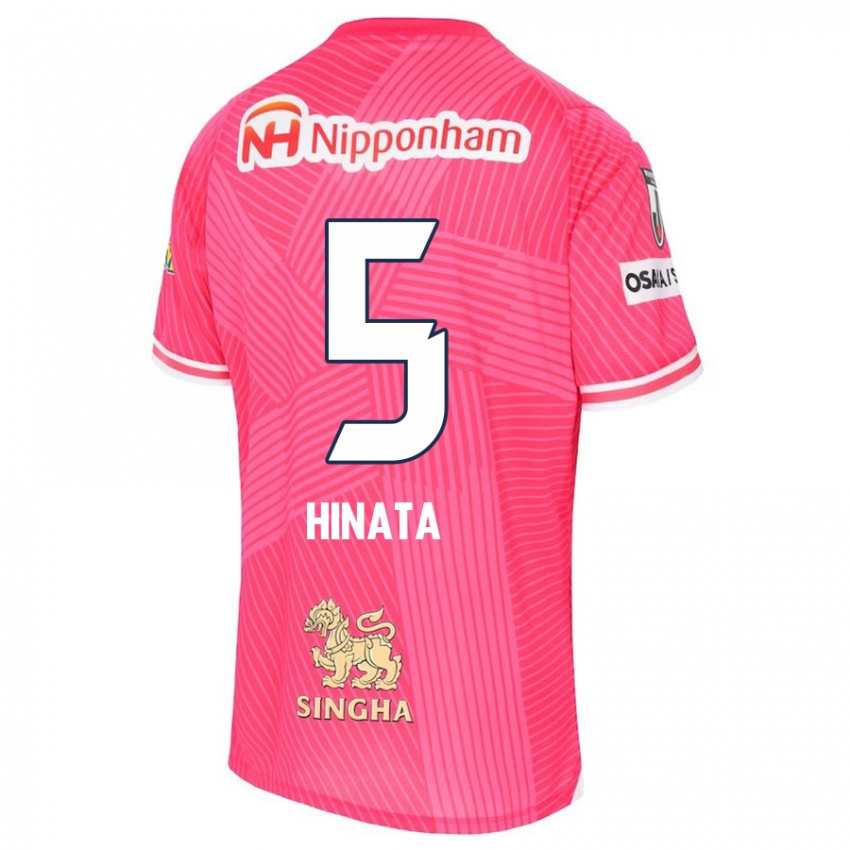 Kinder Hinata Kida #5 Rosa Weiß Heimtrikot Trikot 2024/25 T-Shirt Österreich