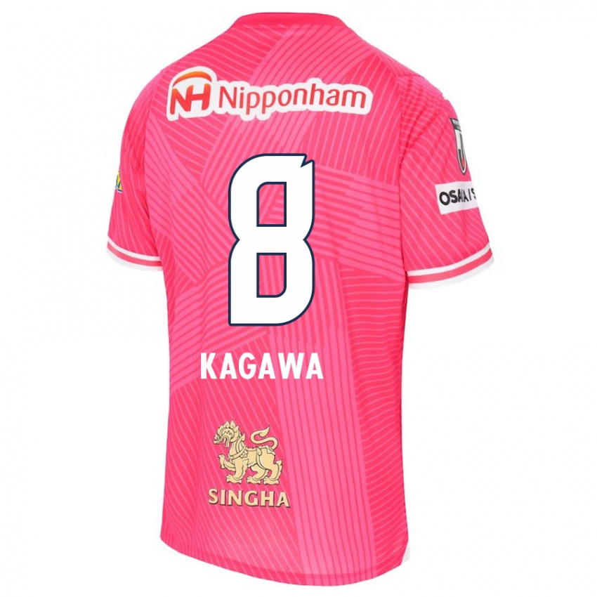 Kinder Shinji Kagawa #8 Rosa Weiß Heimtrikot Trikot 2024/25 T-Shirt Österreich