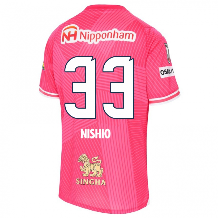 Kinder Ryuya Nishio #33 Rosa Weiß Heimtrikot Trikot 2024/25 T-Shirt Österreich