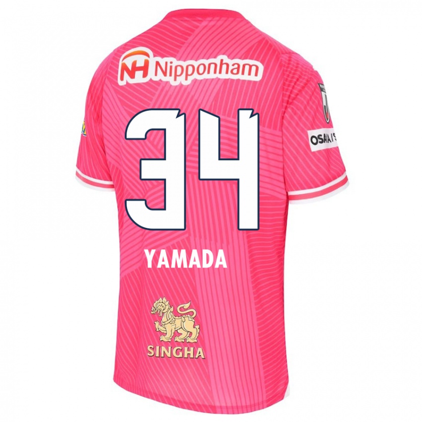 Kinder Hiroto Yamada #34 Rosa Weiß Heimtrikot Trikot 2024/25 T-Shirt Österreich